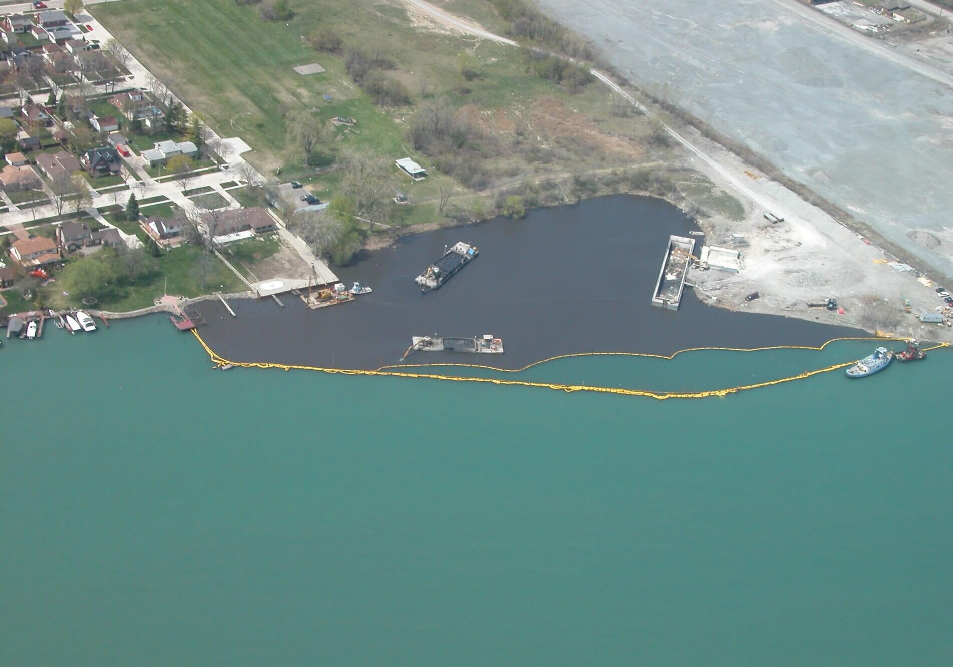Dredging operations at the Detroit River’s Black Lagoon